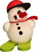 Kugelräucherfigur Cool-Man Ski & Base-Cap, 9 cm
