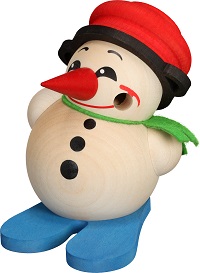 Kugelräucherfigur Cool-Man Ski & Topf, 9 cm