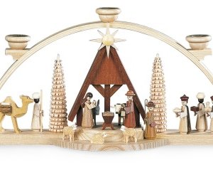 Schwibbogen Christi Geburt natur
