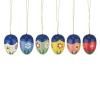 Behang Ostereier mit Blumenmotiv (6 Stück)