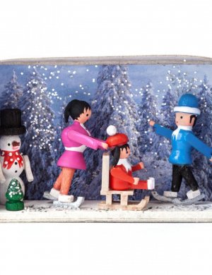 Zündholzschachtel - Winterurlaub