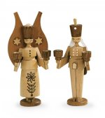 Kerzenhalter Engel und Bergmann