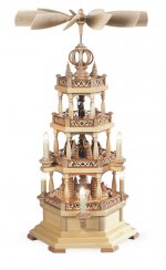 Pyramide Waldmotiv 4 Etagen elektrisch
