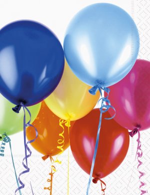 Servietten Motiv Luftballons
