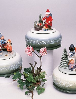 Spieldose Schlitten-Kinder
