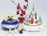 Spieldose Seiffener Christmette weiß