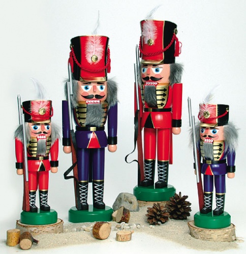 Nussknacker Wachsoldat klein, rot