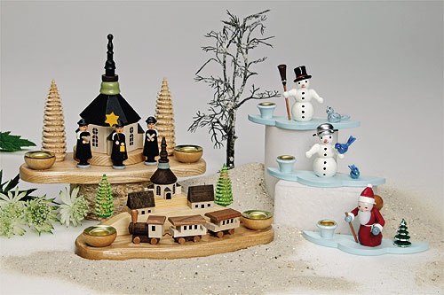 Nikolaus und Schneemänner