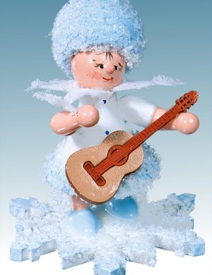 Schneeflöckchen mit Gitarre