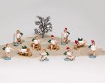 Engelgruppe 5 teilig ohne Krone