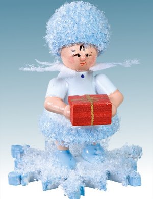 Schneeflöckchen mit Geschenk