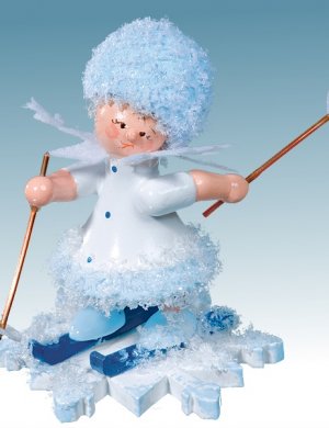 Schneeflöckchen Skifahrer