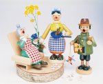 Räucherfigur Oma im Lehnstuhl