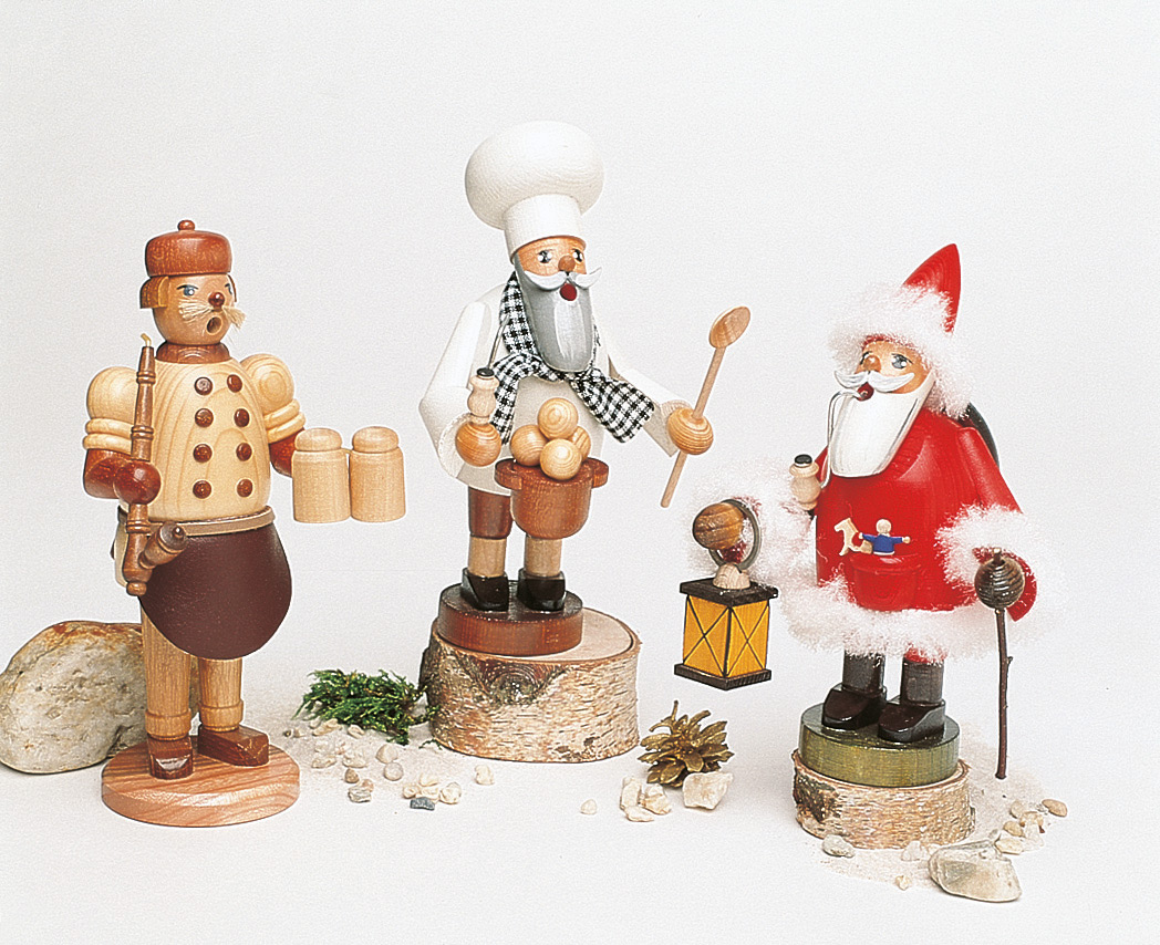 Räuchermann Weihnachtsmann rot