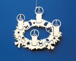 Fensterbild Adventkranz - Sonderangebot!