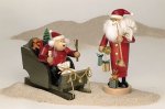 Räuchermann Weihnachtsmann mit Schlitten