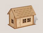 Thumbnail house in wooden box 1