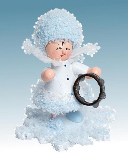Schneeflöckchen mit Tamburin