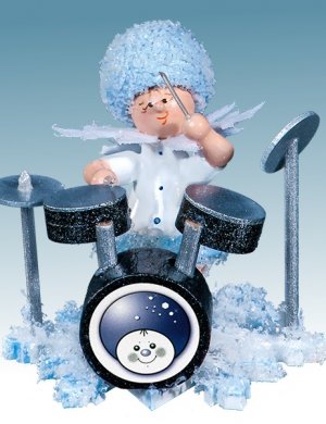 Schneeflöckchen mit Schlagzeug