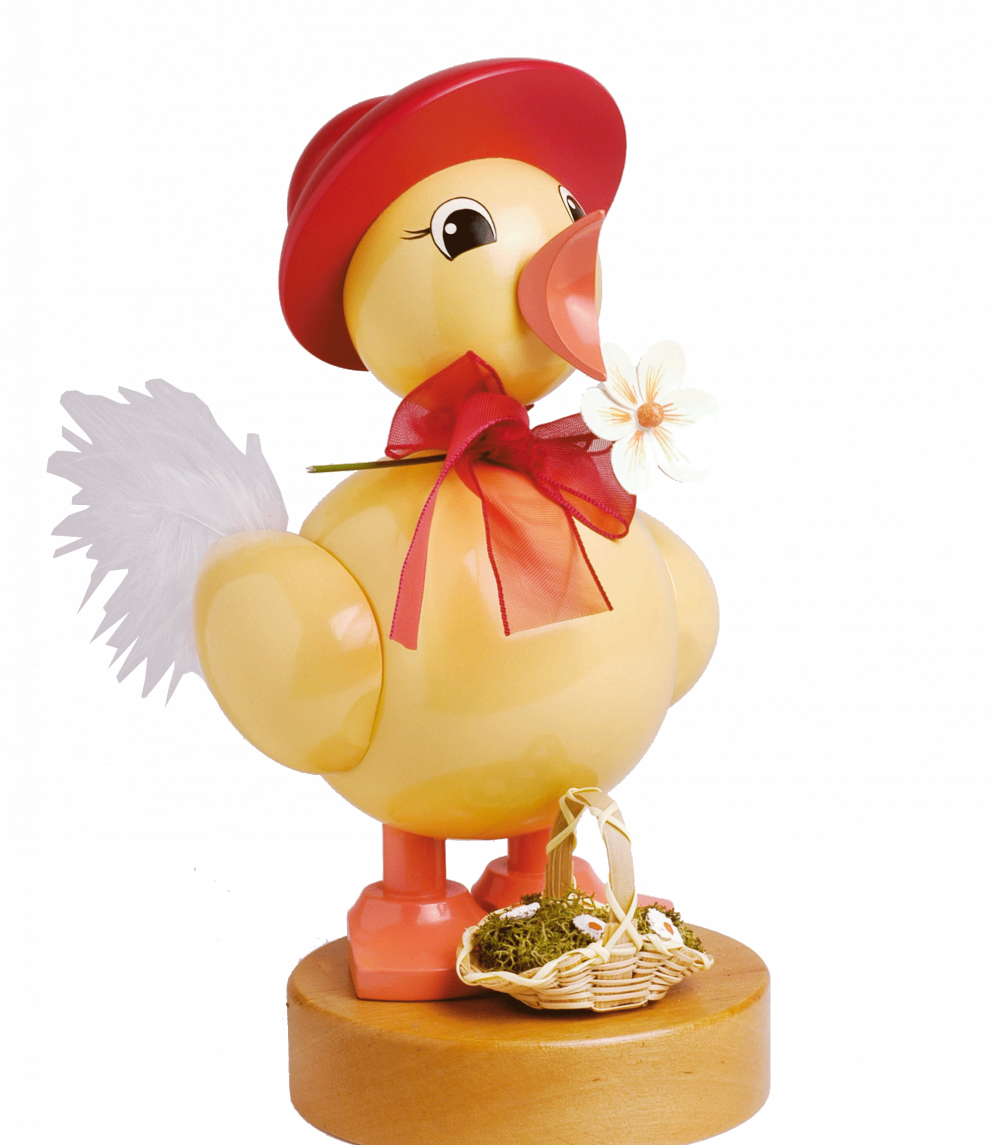 Frühlingsküken mit roten Hut 1
