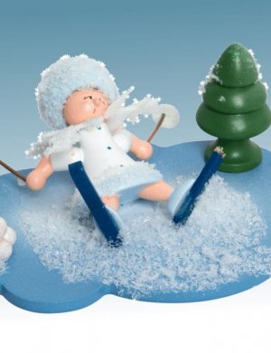 Schneeflöckchen auf Wolke Skiunfall
