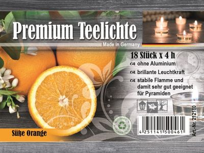 Duft-Teelichter, Orange