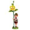 Blumenkind Junge mit Orchidee