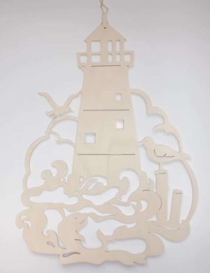 Fensterbild Leuchtturm