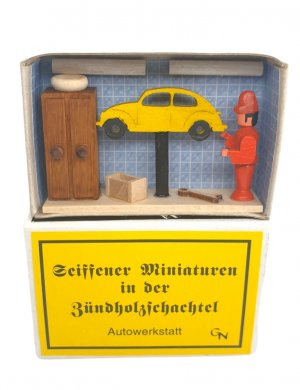 Zündholzschachtel - Autowerkstatt