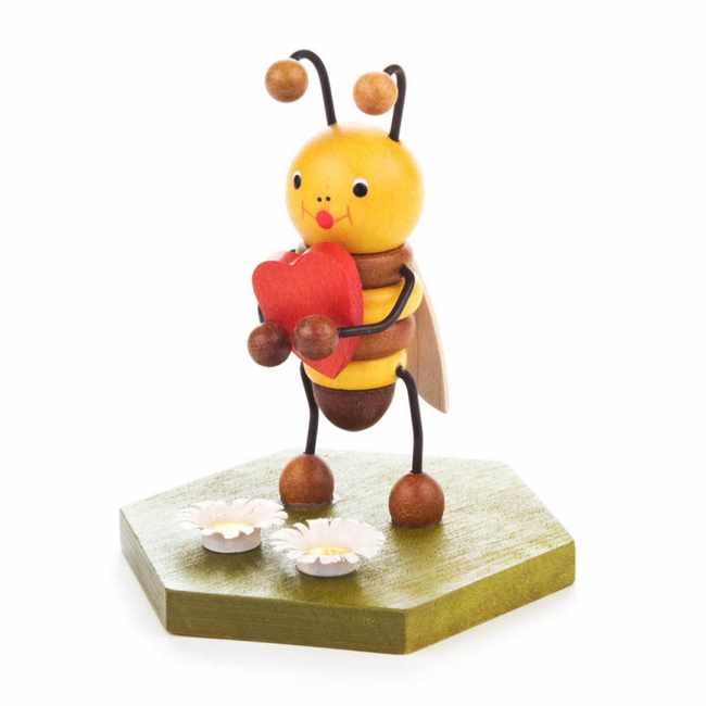 Sammelfigur Biene mit Herz