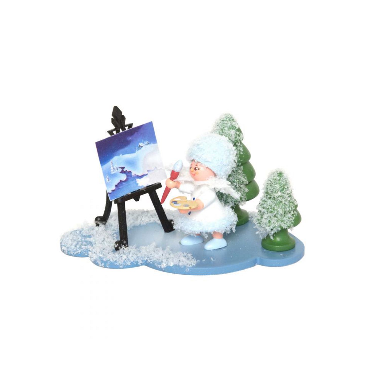 Schneeflöckchen mit Staffelei