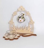 4002_30Teelichthalter Komet mit Blumentor Kugel Apfelblüte_1 Teelichthalter Komet mit Blumentor Kugel Apfelblüte