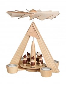 Teelichtpyramide mit Kurrende