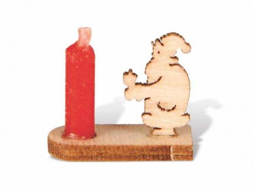 Miniatur Kerzenhalter Weihnachtsmann