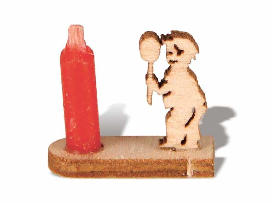 Miniatur Kerzenhalter Junge