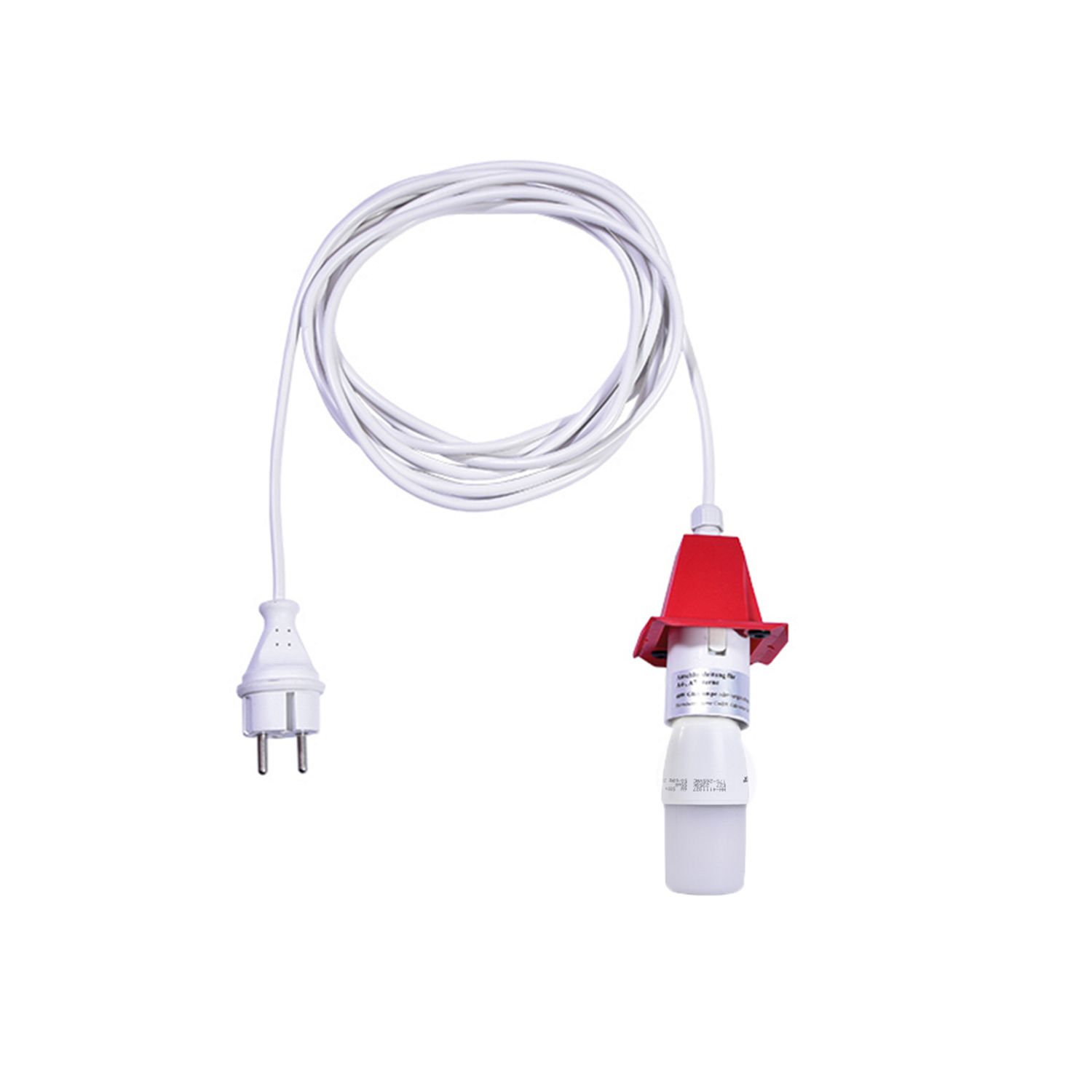 Beleuchtungsset A4-A7 weisses Kabel 5m-rot-led
