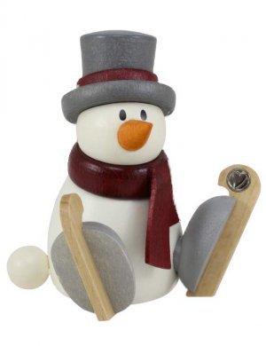 Figur mit Herz, Otto sitzend mit Schlittschuhen