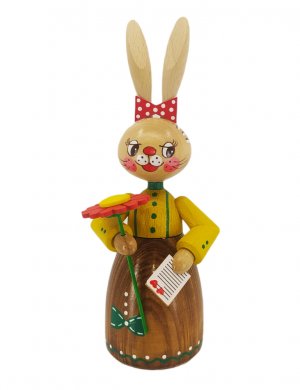Osterfigur Häsin verliebt