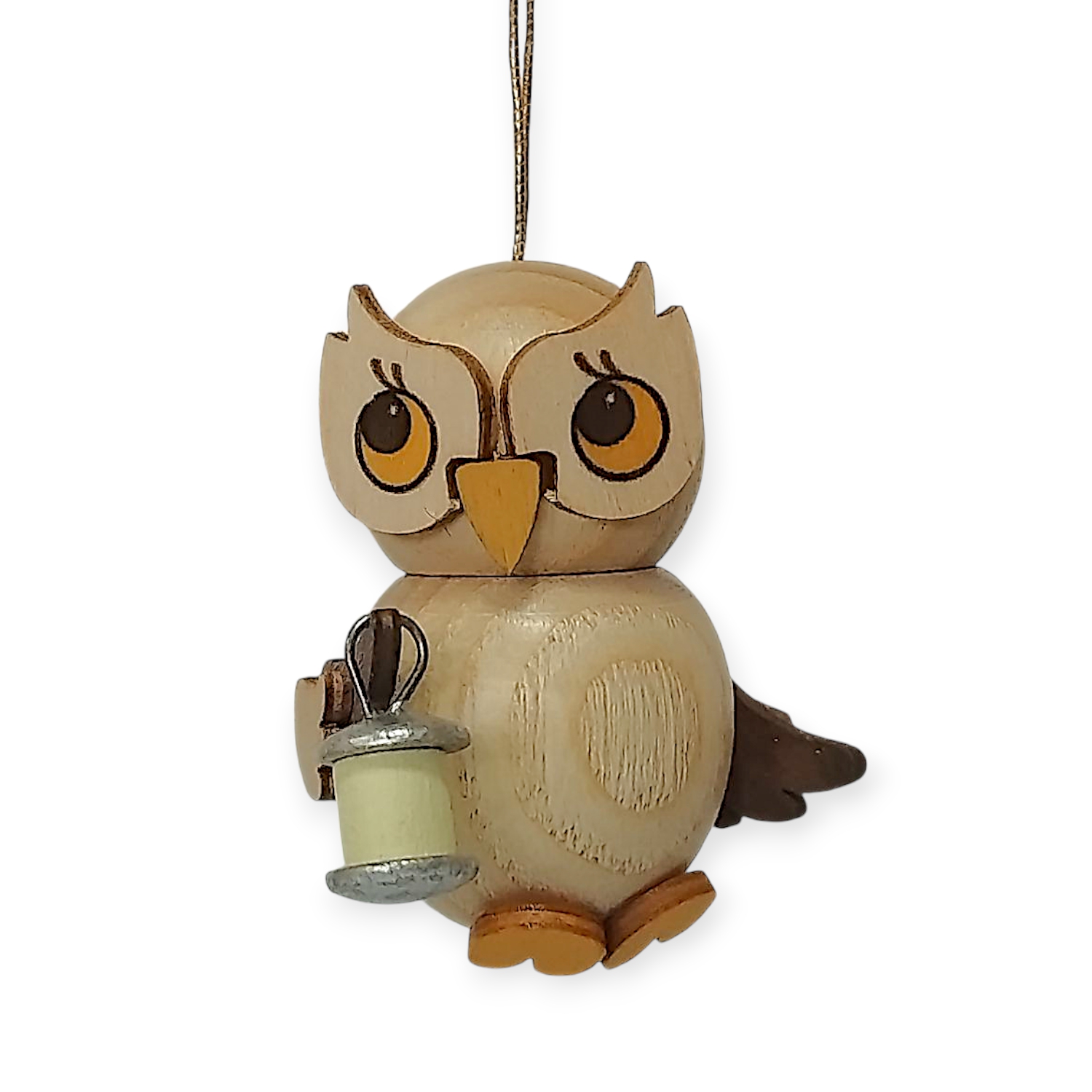 Behang Eulenkind mit Lampion