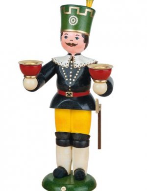 Bergmann mit Kerzenhalter