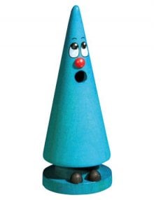 Crottendorfer Räucherfigur Mini-Ziegenbein, blau
