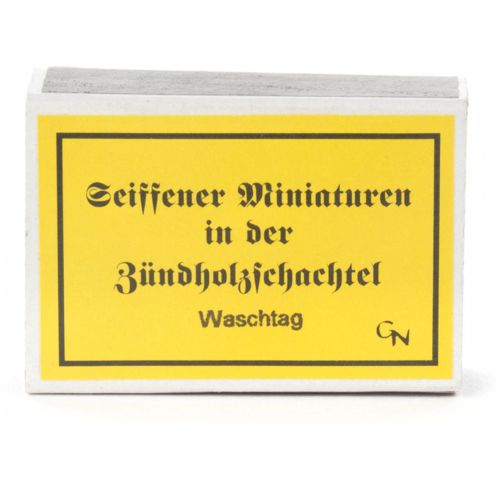 Zündholzschachtel Waschtag