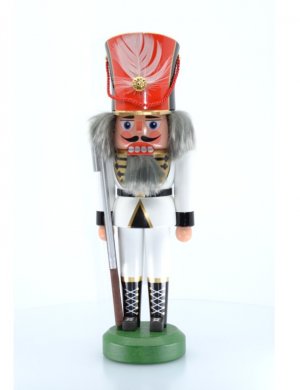 Nussknacker Soldat weiß, 26cm