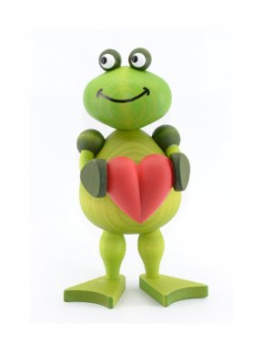 Frosch Freddy mit Herz