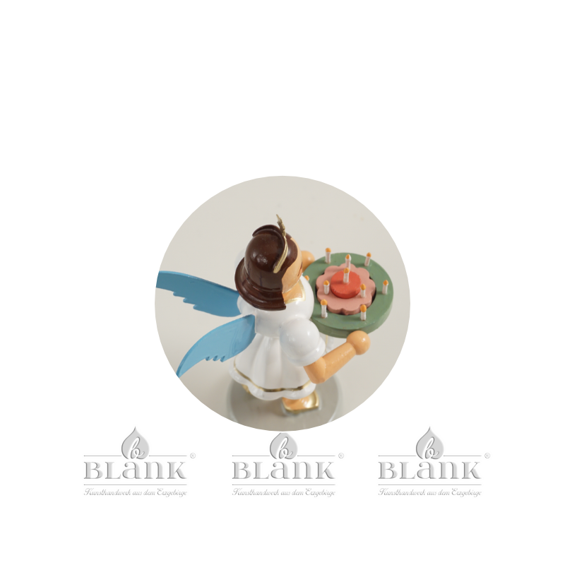 Blank Kurzrockengel mit Festtagskranz, farbig