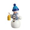 Räucherfigur Schneemann mit Laterne, 15cm