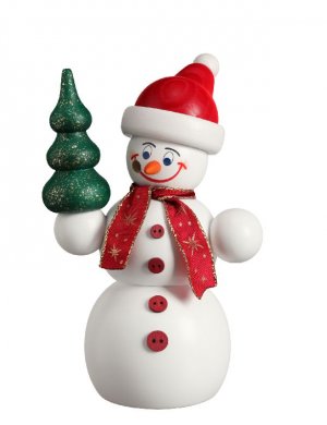 Räucherfigur Weihnachts-Schneemann, 15cm