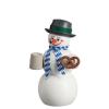 Räucherfigur Schneemann Bayer, 14cm