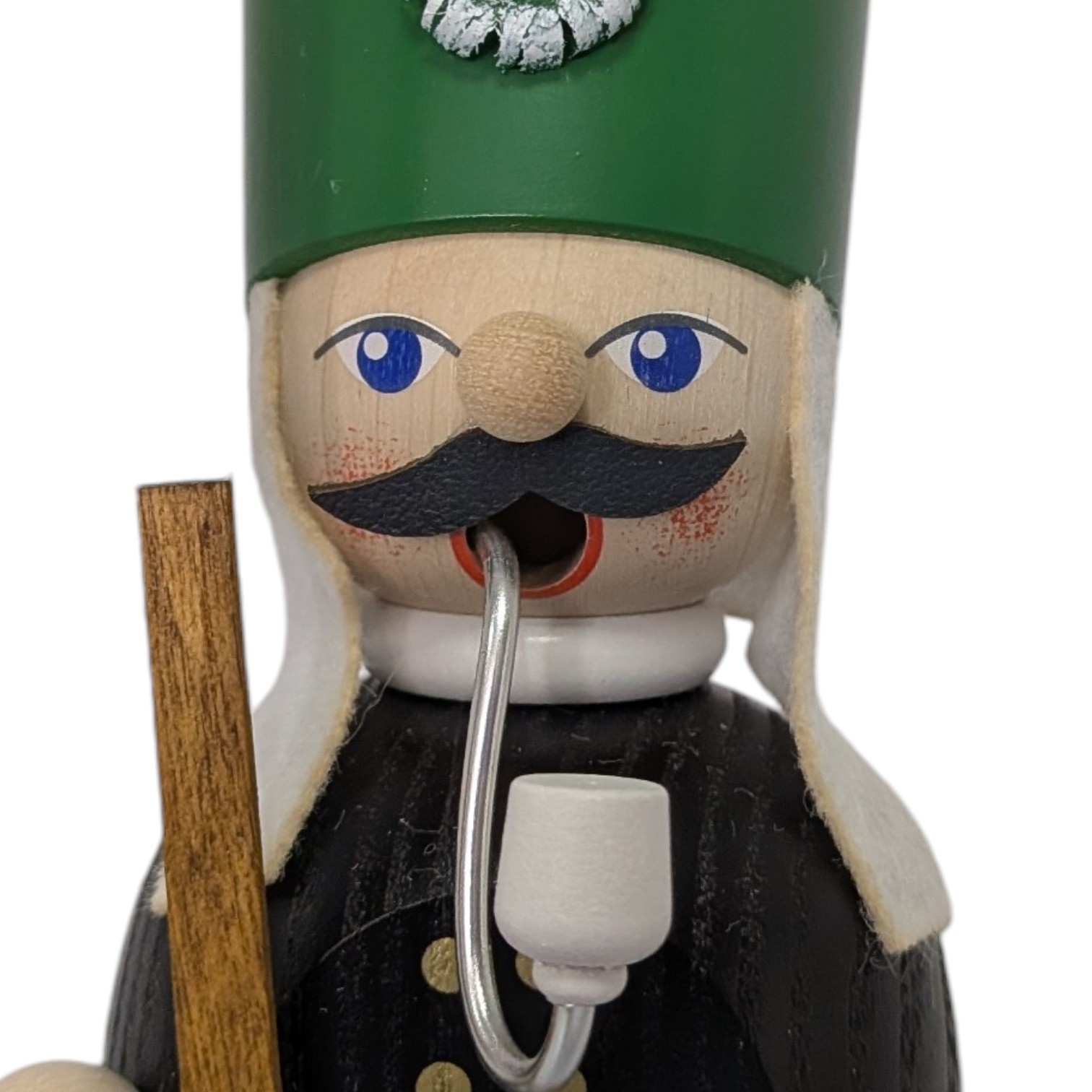 Räuchermann Bergmann mit Fahne