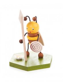 Sammelfigur Biene Honigwabe 8 cm NEU Figur Holz Seiffen Erzgebirge Dekofigur 